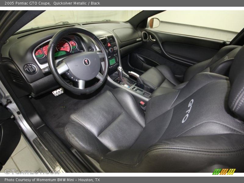  2005 GTO Coupe Black Interior