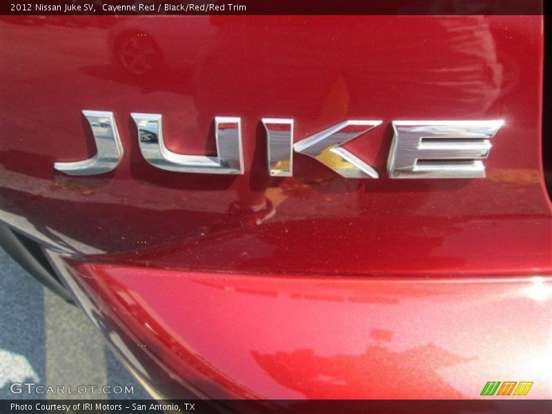 Cayenne Red / Black/Red/Red Trim 2012 Nissan Juke SV