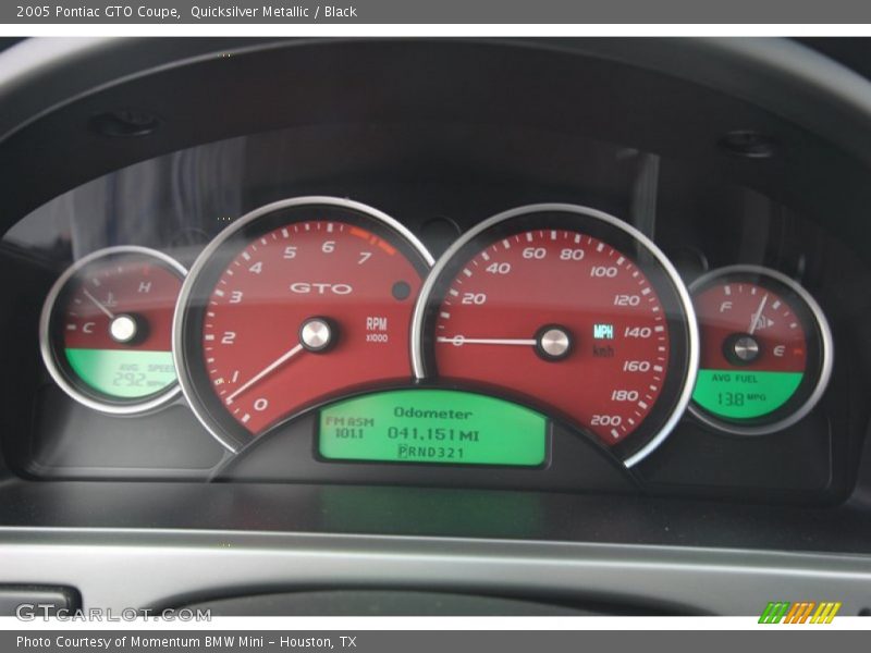  2005 GTO Coupe Coupe Gauges