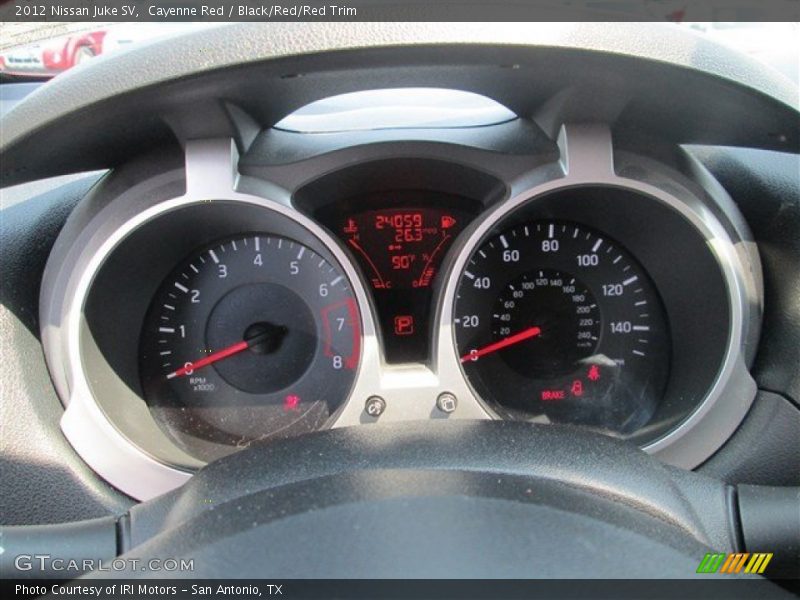 Cayenne Red / Black/Red/Red Trim 2012 Nissan Juke SV