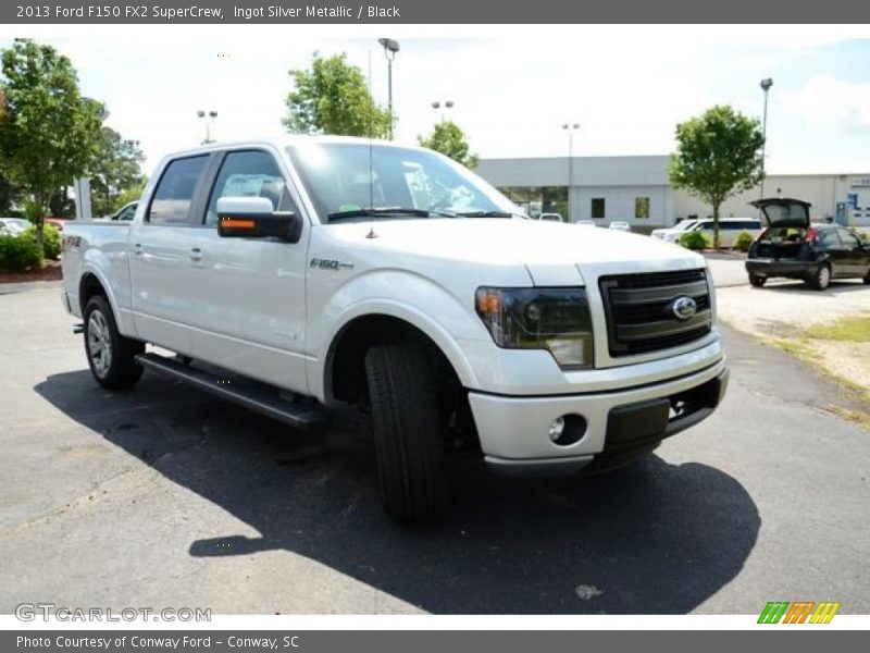 Ingot Silver Metallic / Black 2013 Ford F150 FX2 SuperCrew