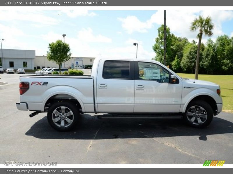 Ingot Silver Metallic / Black 2013 Ford F150 FX2 SuperCrew