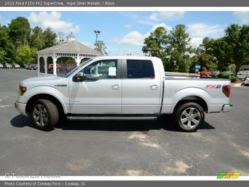 Ingot Silver Metallic / Black 2013 Ford F150 FX2 SuperCrew