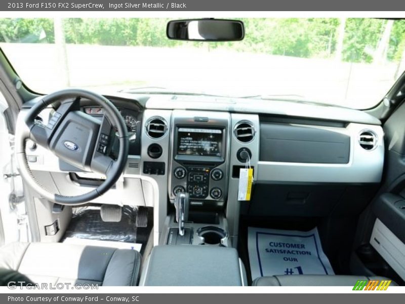 Ingot Silver Metallic / Black 2013 Ford F150 FX2 SuperCrew