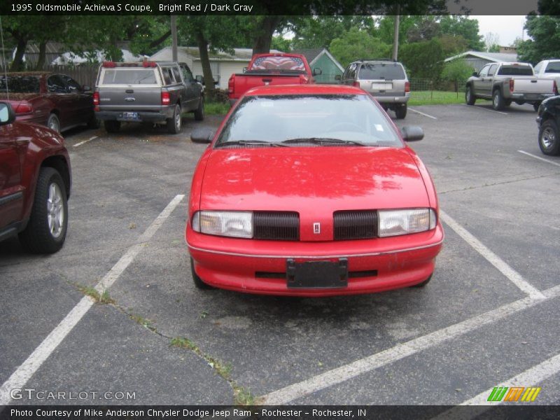Bright Red / Dark Gray 1995 Oldsmobile Achieva S Coupe