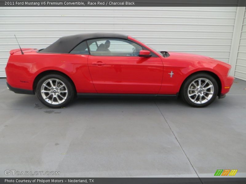 Race Red / Charcoal Black 2011 Ford Mustang V6 Premium Convertible
