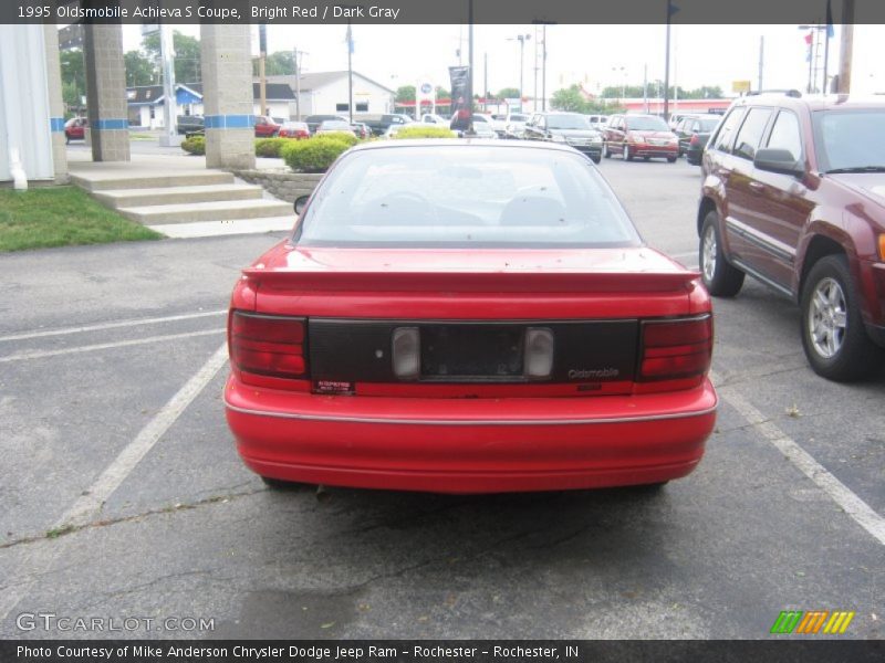 Bright Red / Dark Gray 1995 Oldsmobile Achieva S Coupe