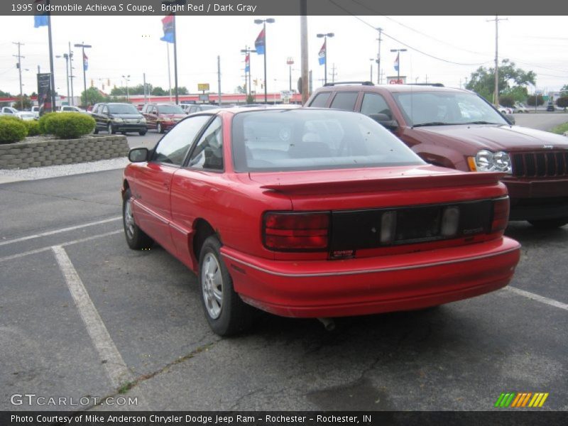 Bright Red / Dark Gray 1995 Oldsmobile Achieva S Coupe