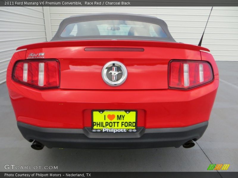 Race Red / Charcoal Black 2011 Ford Mustang V6 Premium Convertible