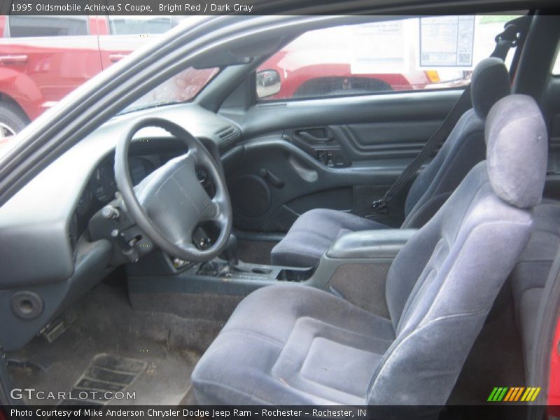 Bright Red / Dark Gray 1995 Oldsmobile Achieva S Coupe