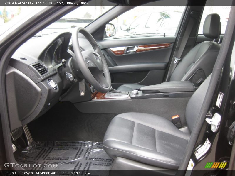 Black / Black 2009 Mercedes-Benz C 300 Sport