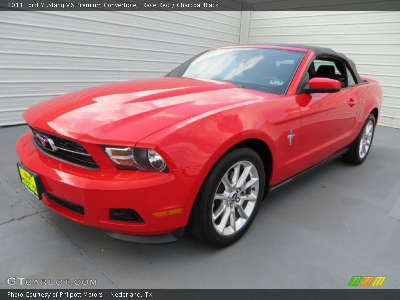 Race Red / Charcoal Black 2011 Ford Mustang V6 Premium Convertible