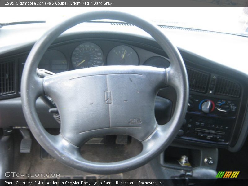 Bright Red / Dark Gray 1995 Oldsmobile Achieva S Coupe