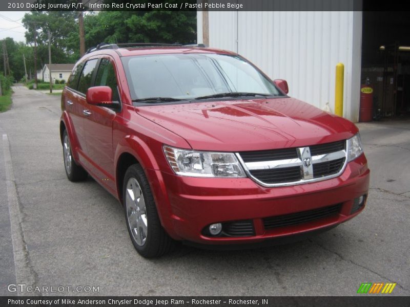 Inferno Red Crystal Pearl Coat / Pastel Pebble Beige 2010 Dodge Journey R/T