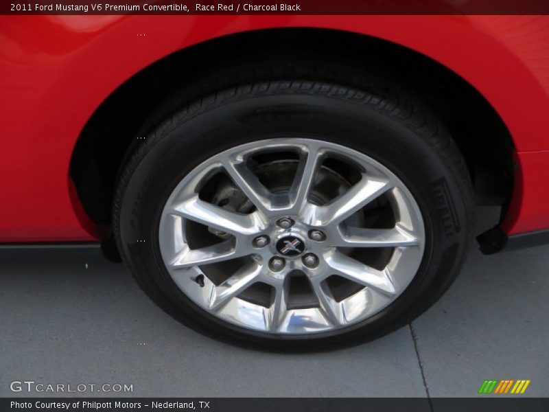 Race Red / Charcoal Black 2011 Ford Mustang V6 Premium Convertible