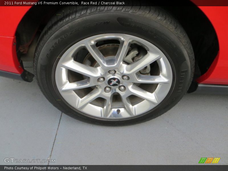 Race Red / Charcoal Black 2011 Ford Mustang V6 Premium Convertible