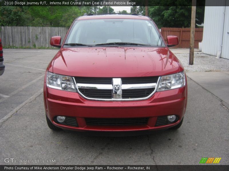 Inferno Red Crystal Pearl Coat / Pastel Pebble Beige 2010 Dodge Journey R/T