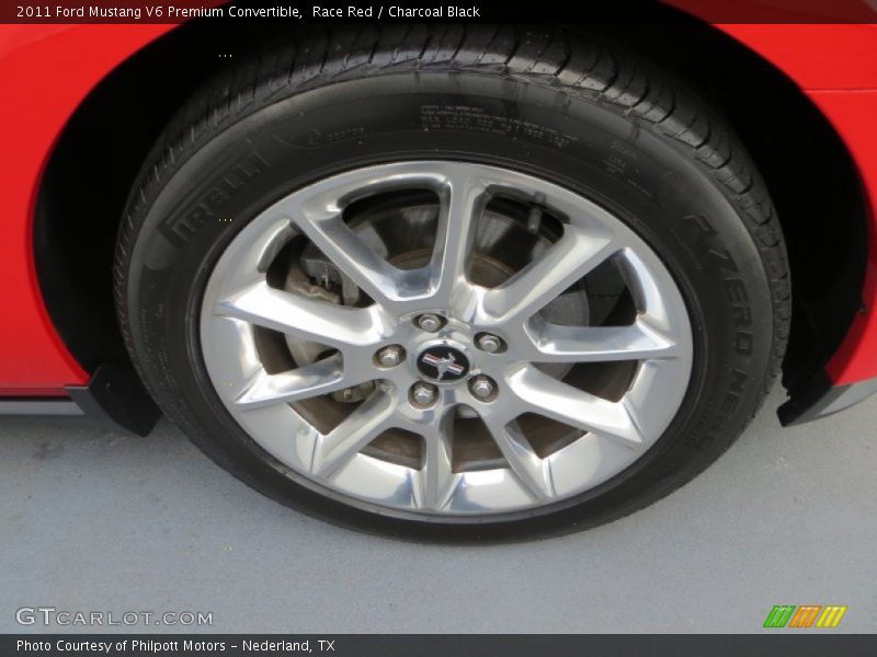 Race Red / Charcoal Black 2011 Ford Mustang V6 Premium Convertible