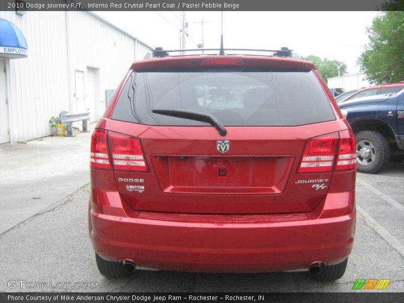 Inferno Red Crystal Pearl Coat / Pastel Pebble Beige 2010 Dodge Journey R/T