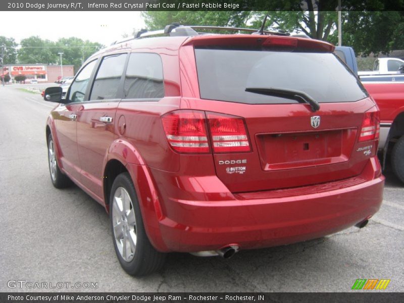 Inferno Red Crystal Pearl Coat / Pastel Pebble Beige 2010 Dodge Journey R/T