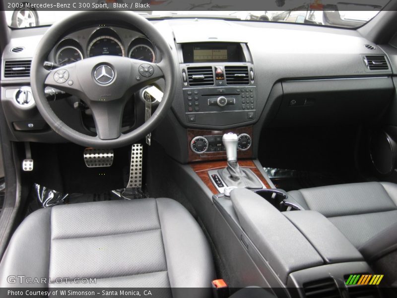 Black / Black 2009 Mercedes-Benz C 300 Sport