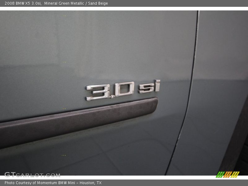 Mineral Green Metallic / Sand Beige 2008 BMW X5 3.0si