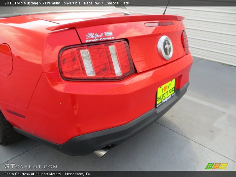 Race Red / Charcoal Black 2011 Ford Mustang V6 Premium Convertible
