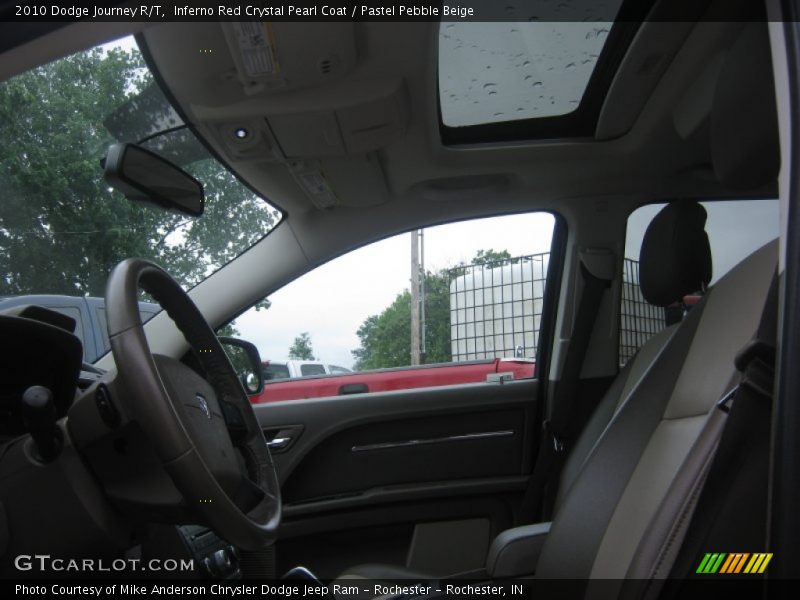 Inferno Red Crystal Pearl Coat / Pastel Pebble Beige 2010 Dodge Journey R/T