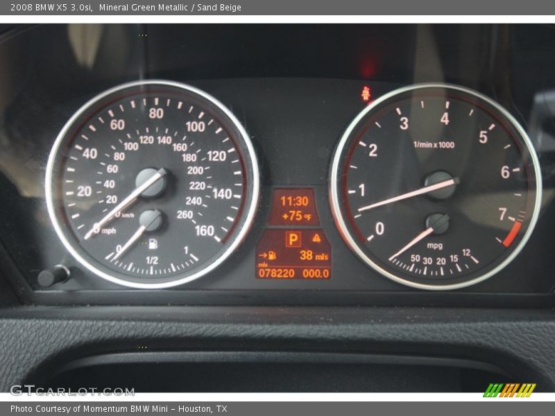 Mineral Green Metallic / Sand Beige 2008 BMW X5 3.0si