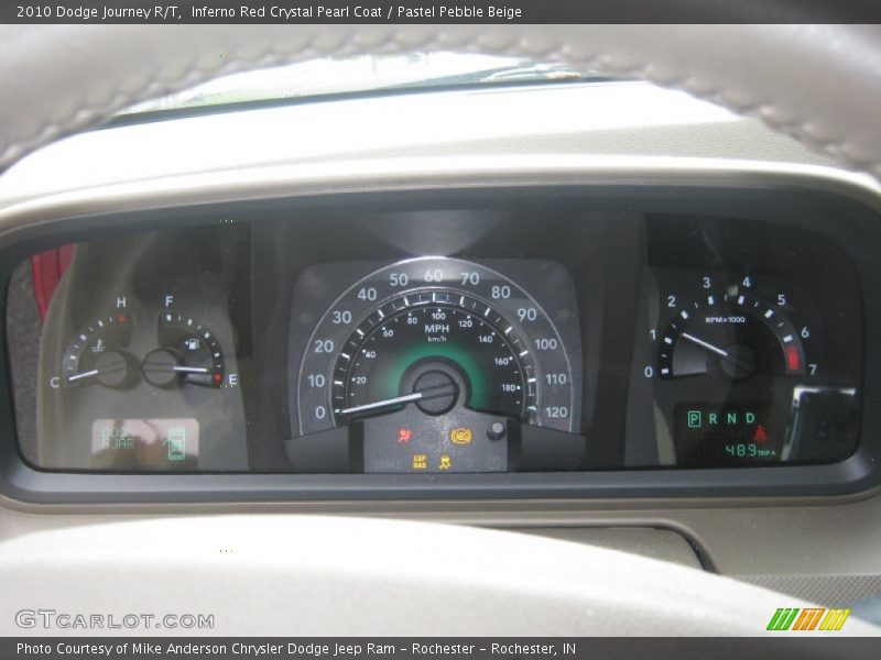 Inferno Red Crystal Pearl Coat / Pastel Pebble Beige 2010 Dodge Journey R/T