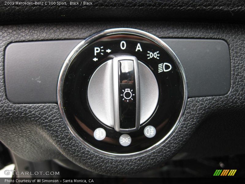 Black / Black 2009 Mercedes-Benz C 300 Sport