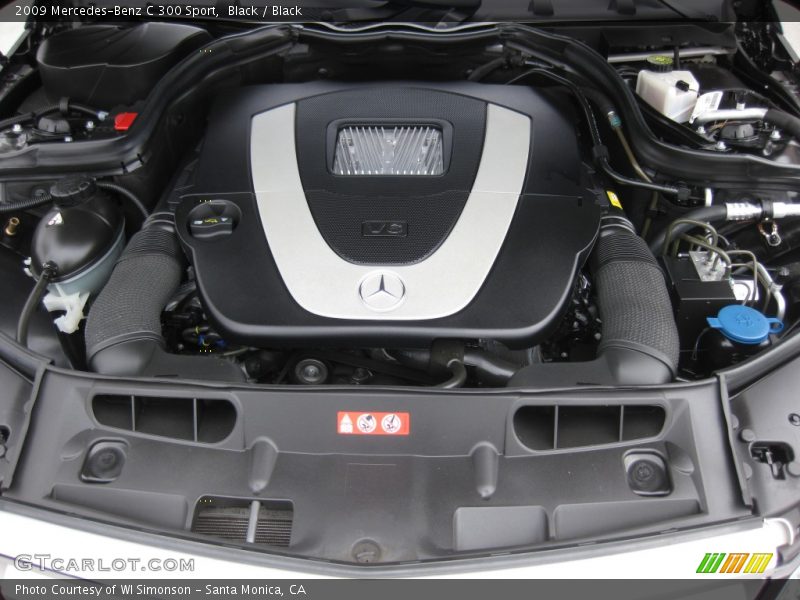 Black / Black 2009 Mercedes-Benz C 300 Sport