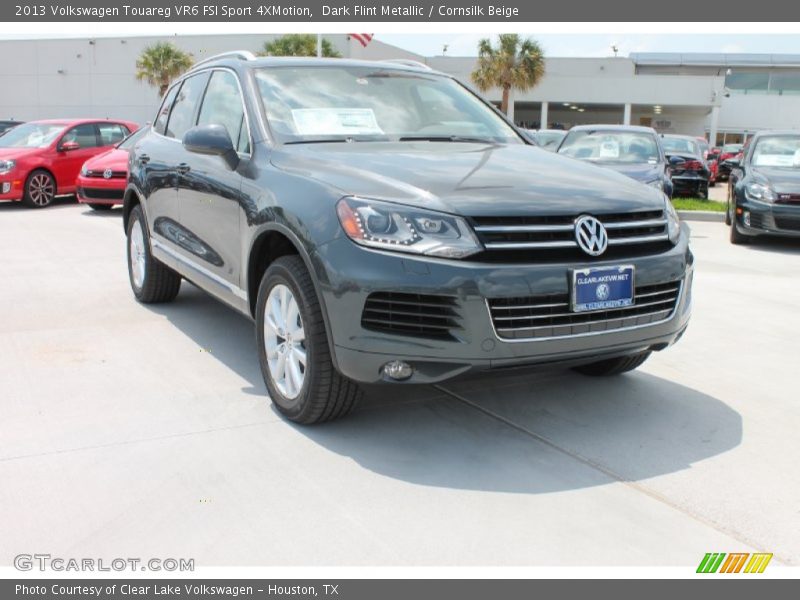 Dark Flint Metallic / Cornsilk Beige 2013 Volkswagen Touareg VR6 FSI Sport 4XMotion