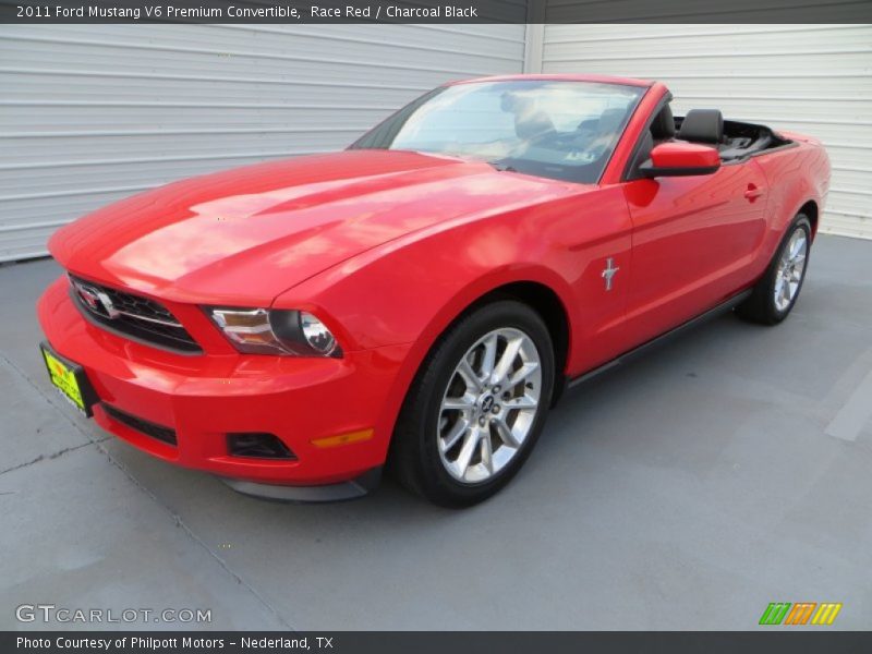 Front 3/4 View of 2011 Mustang V6 Premium Convertible