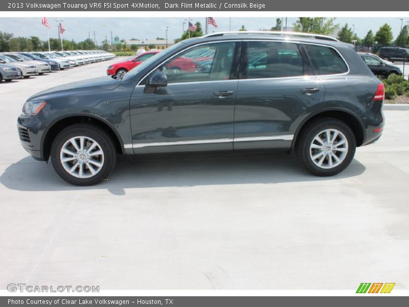 Dark Flint Metallic / Cornsilk Beige 2013 Volkswagen Touareg VR6 FSI Sport 4XMotion
