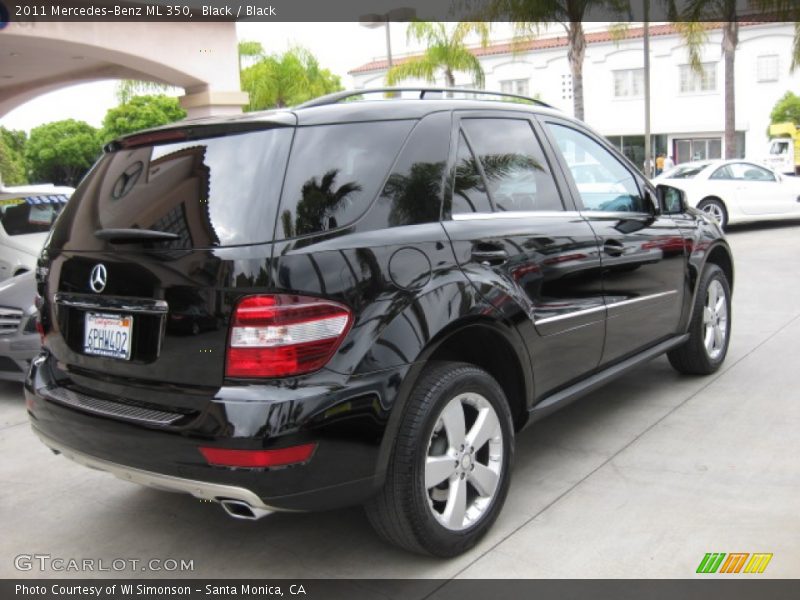 Black / Black 2011 Mercedes-Benz ML 350