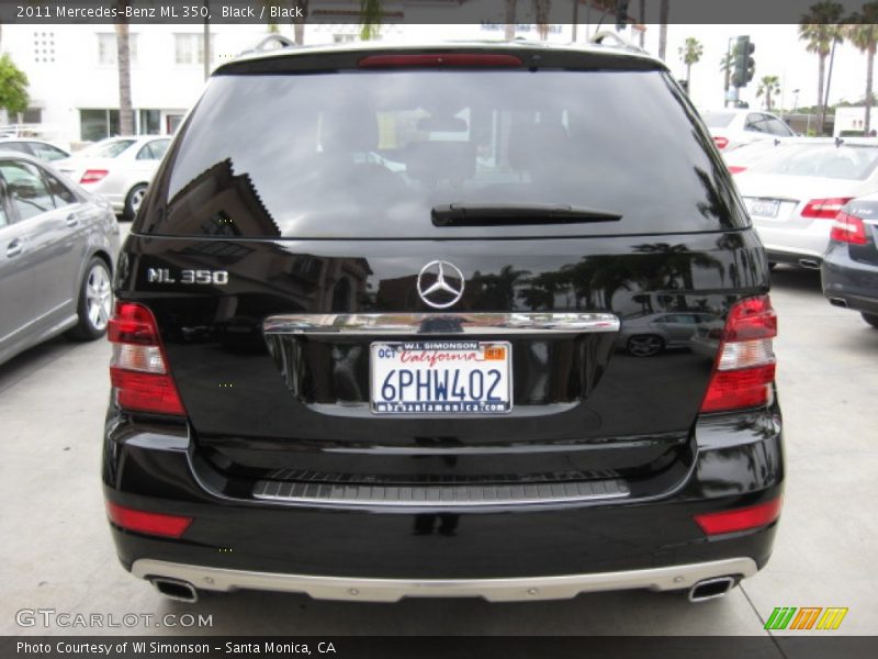 Black / Black 2011 Mercedes-Benz ML 350