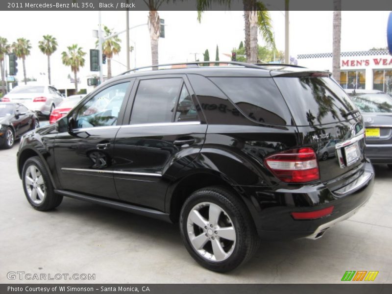 Black / Black 2011 Mercedes-Benz ML 350