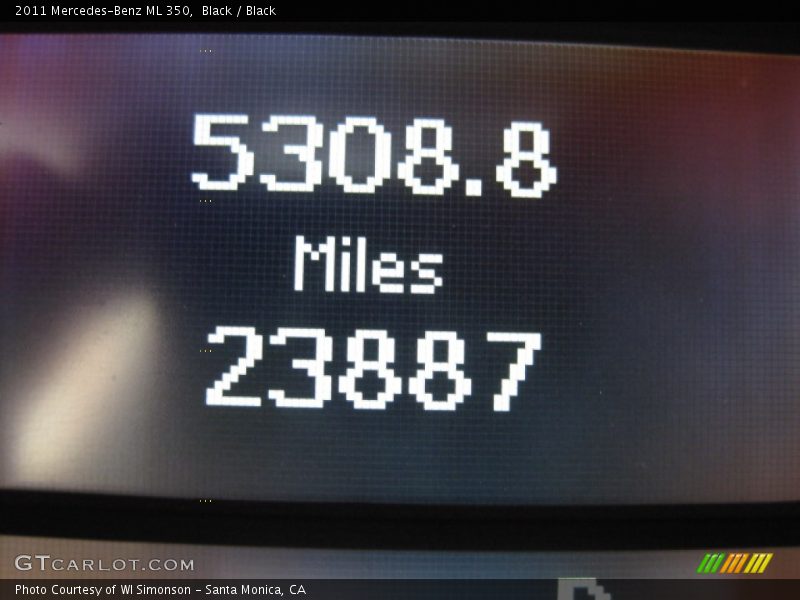 Black / Black 2011 Mercedes-Benz ML 350