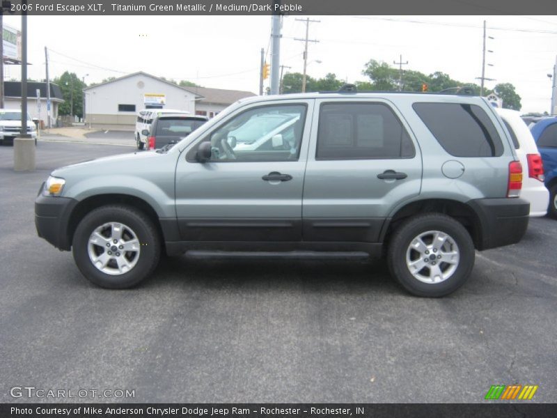 Titanium Green Metallic / Medium/Dark Pebble 2006 Ford Escape XLT