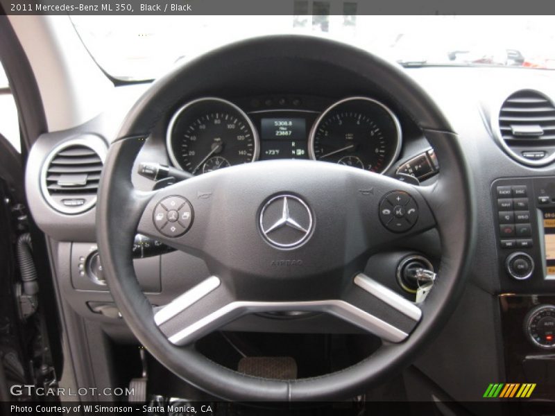 Black / Black 2011 Mercedes-Benz ML 350