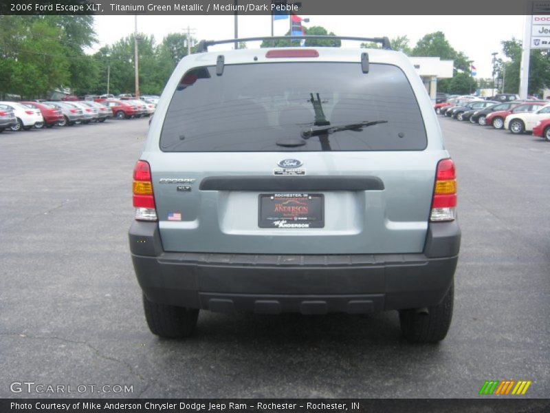 Titanium Green Metallic / Medium/Dark Pebble 2006 Ford Escape XLT