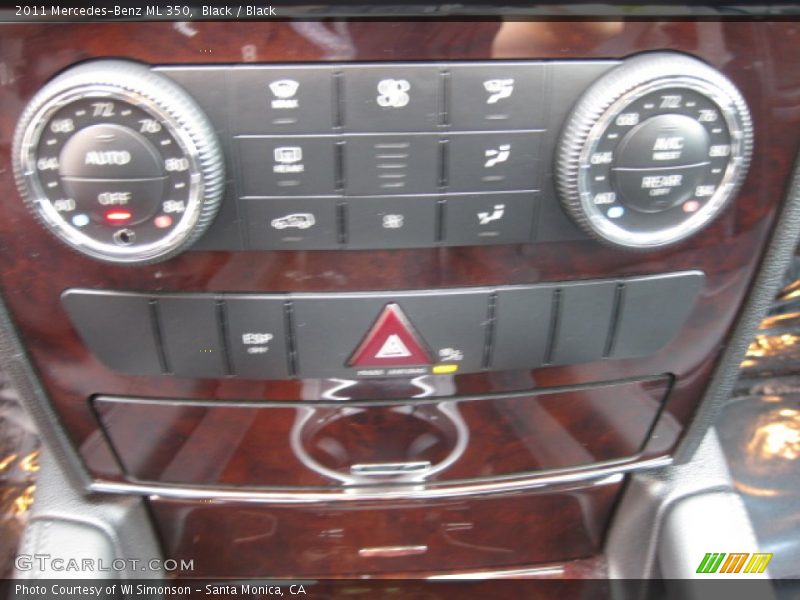 Black / Black 2011 Mercedes-Benz ML 350