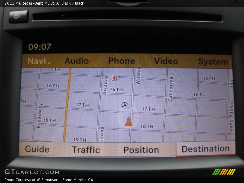 Black / Black 2011 Mercedes-Benz ML 350