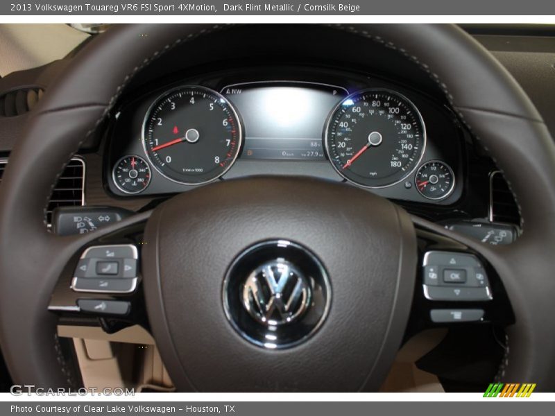 Dark Flint Metallic / Cornsilk Beige 2013 Volkswagen Touareg VR6 FSI Sport 4XMotion