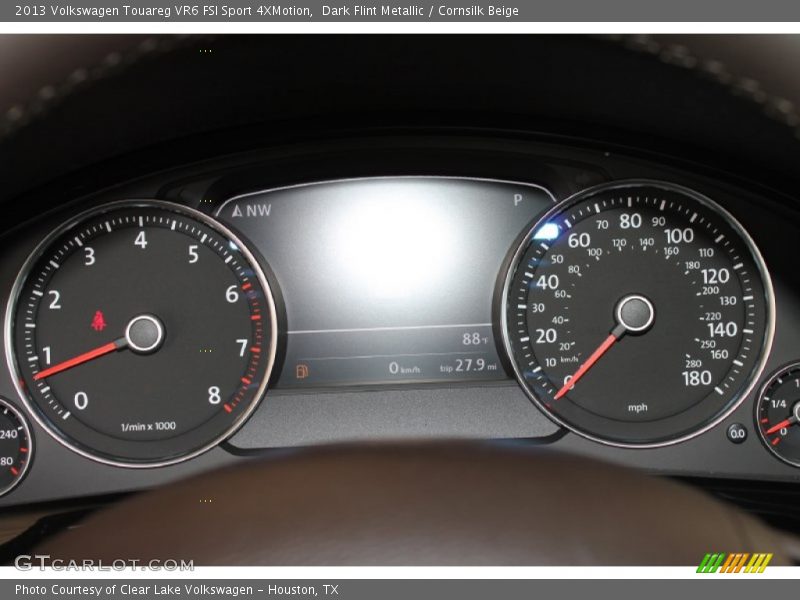 Dark Flint Metallic / Cornsilk Beige 2013 Volkswagen Touareg VR6 FSI Sport 4XMotion