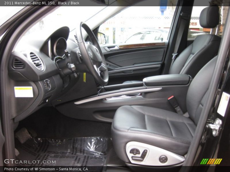 Black / Black 2011 Mercedes-Benz ML 350