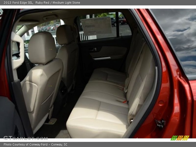 Ruby Red / Medium Light Stone 2013 Ford Edge SEL
