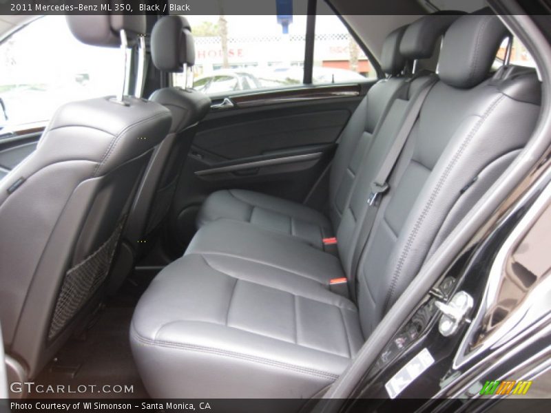 Black / Black 2011 Mercedes-Benz ML 350