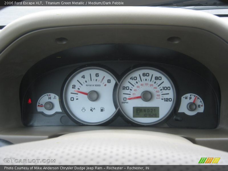 Titanium Green Metallic / Medium/Dark Pebble 2006 Ford Escape XLT